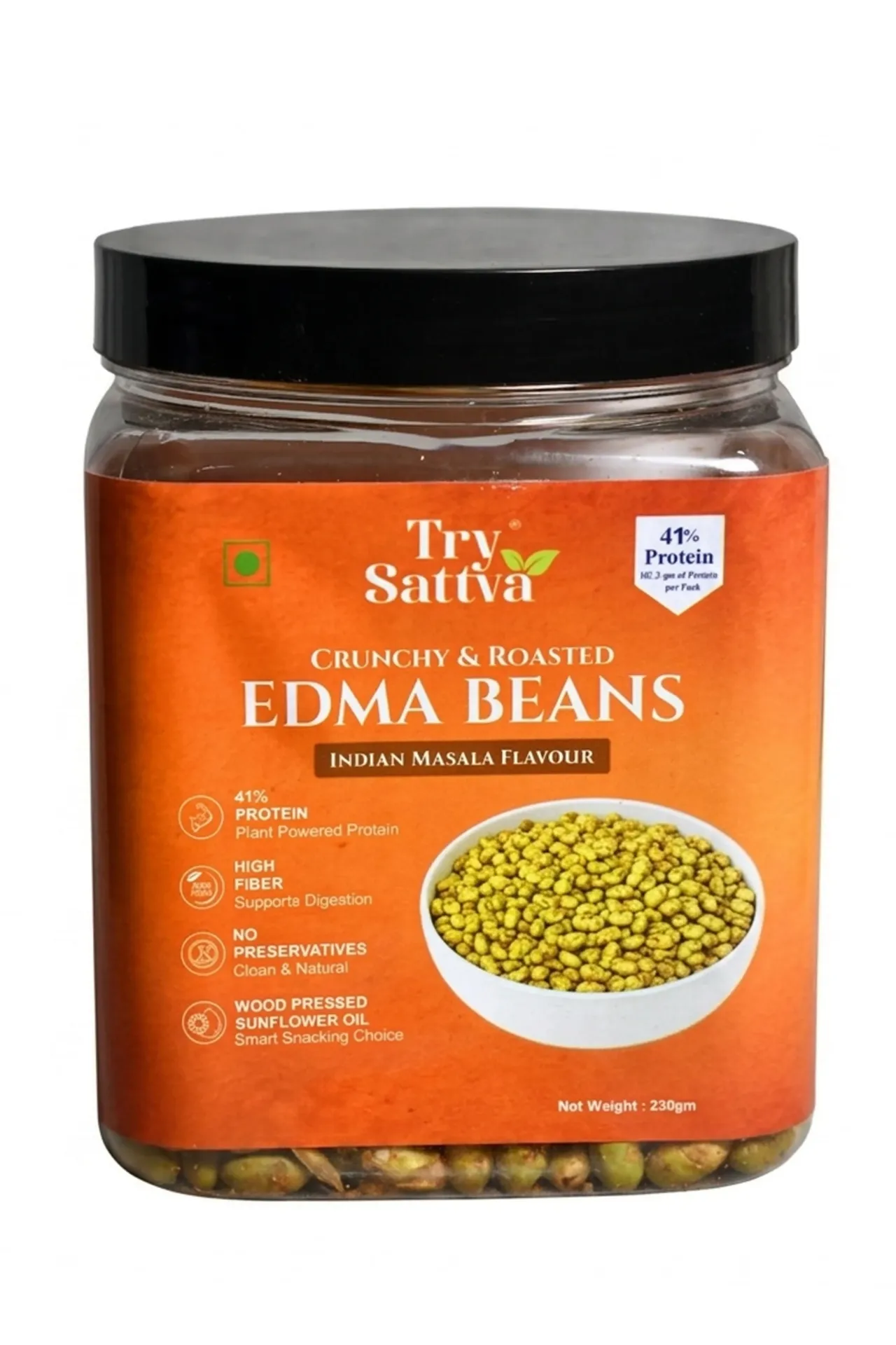 500g Crunchy Roasted Edamame - Indian Masala Flavour [250gm * 2PCS]